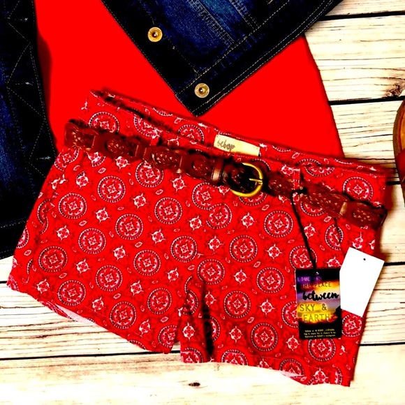 NWT Stretchy Comfort BEBOP Medallion Shorts - Picture 3 of 8